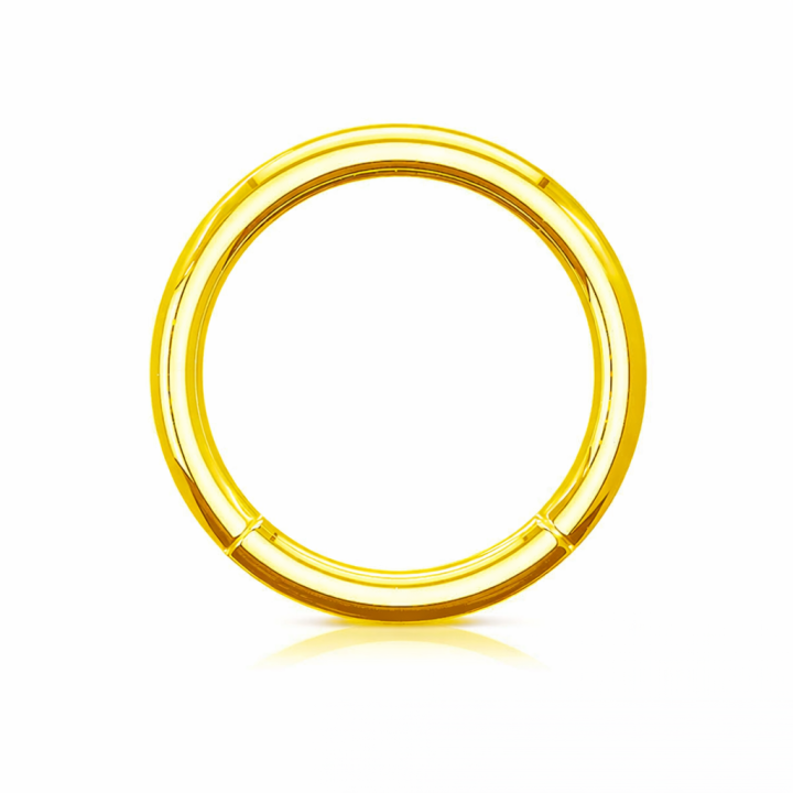 ARO DE TITANIO CIERRE FACIL COLOR ORO | ATOM X Mallorca