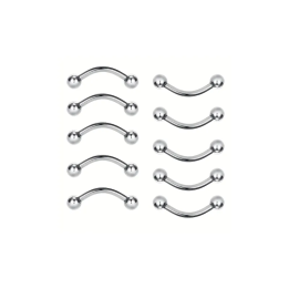 BANANA (CURBED BARBELL) ACERO QUIRURJICO 100 UNIDAD
