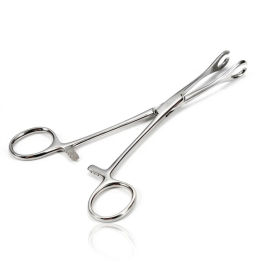 PINZA FORCEPS OVALADA ABIERTA ACERO QUIRUJICO