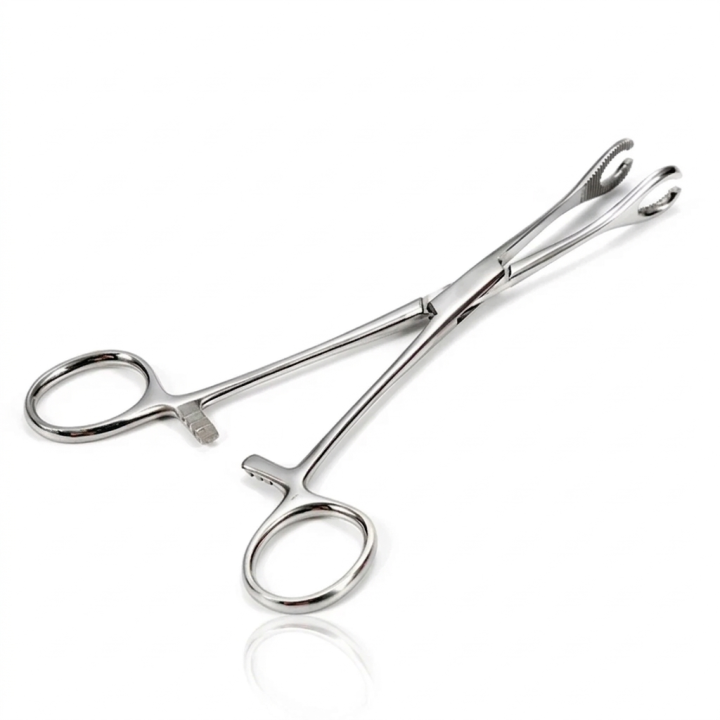 PINZA FORCEPS OVALADA ABIERTA ACERO | ATOM X Mallorca