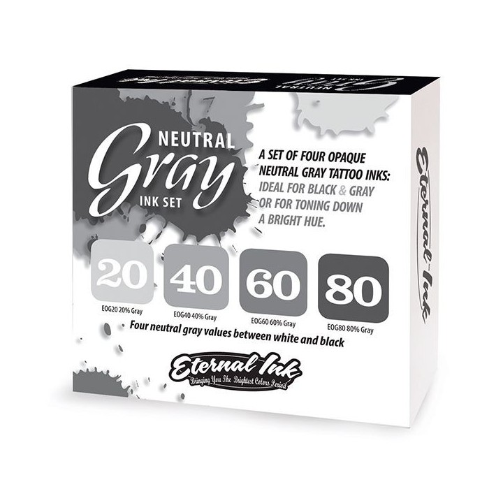 ETERNAL INK NEUTRAL GRAY SET - 1OZ (30ML) | ATOM X Mallorca