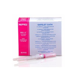 CATETER NIPRO 20G COLOR ROSA 50 UDS
