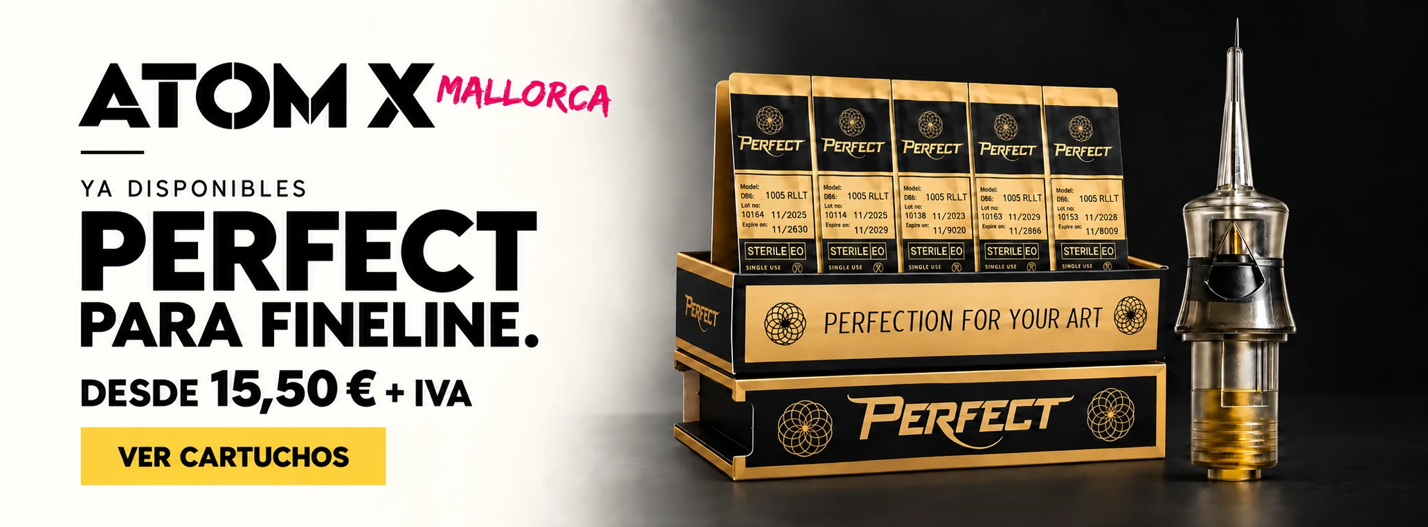 Cartuchos Perfect para fineline desde 15,50 euros más IVA en ATOM X Mallorca